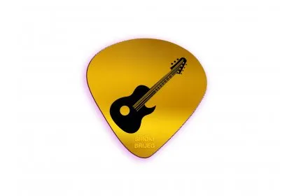 Guitarist music video festival logo