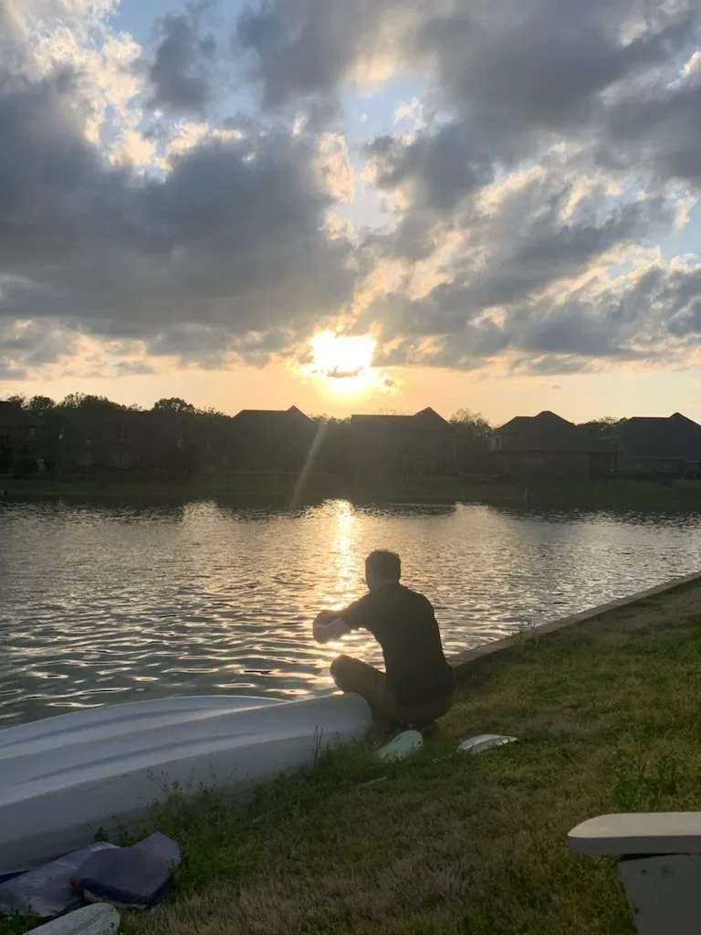 Adam E. Stone filming "Atmospheric Marginalia" in Huntsville, Alabama.