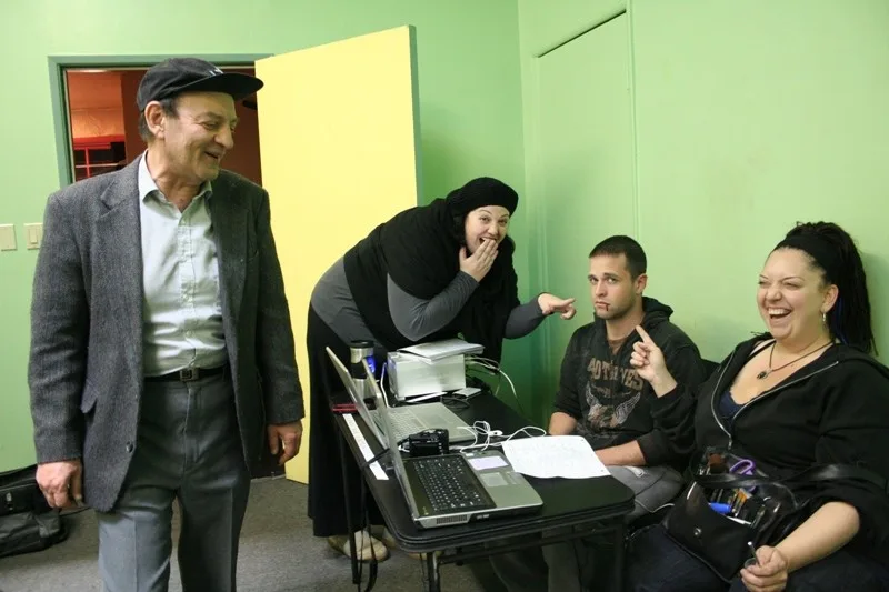 Vitaly Sumin on the set of "Notes from the New World" – L.A., Ca. Break time! Funny moments with the art department’s guys.