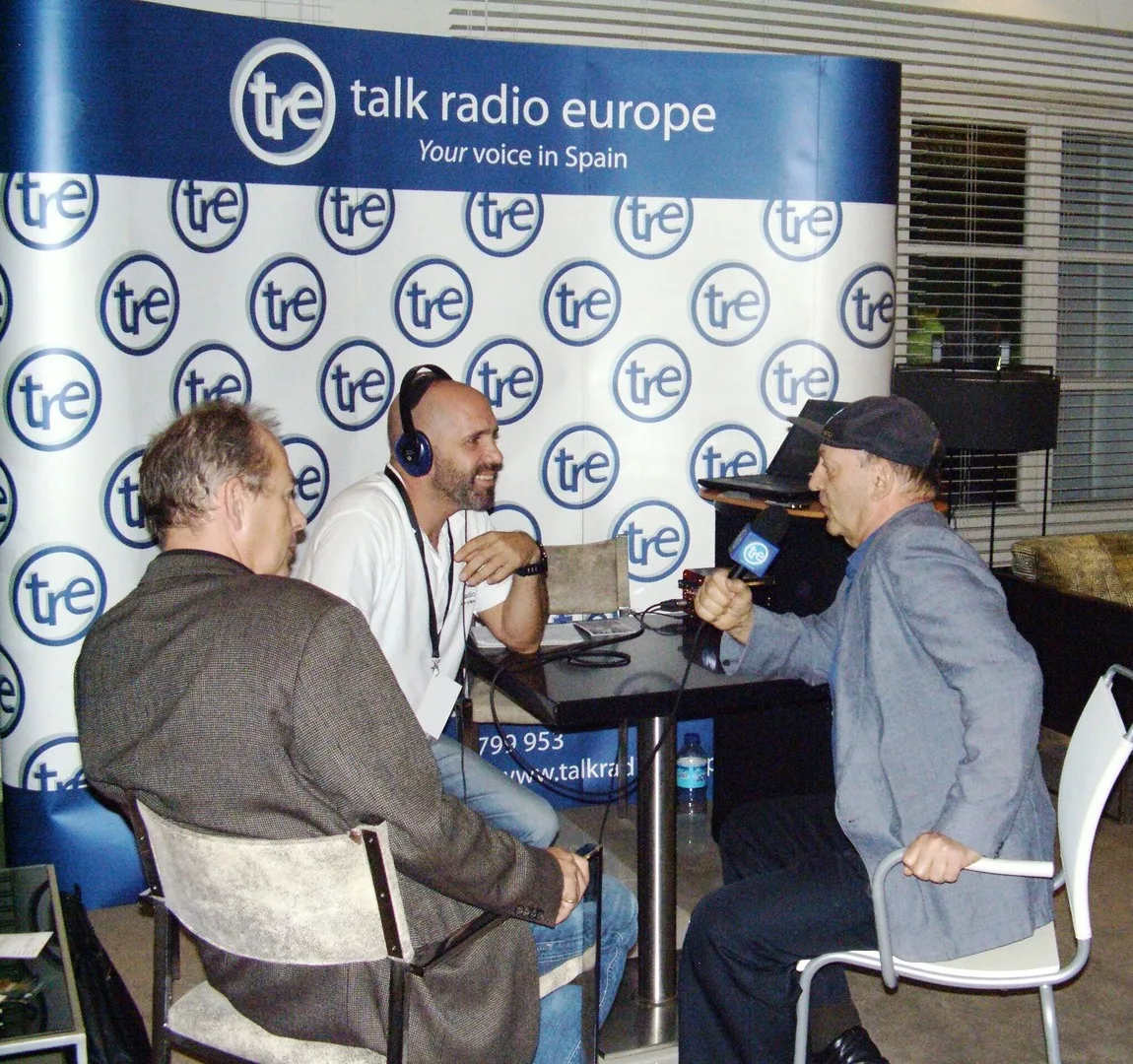 GILES BROWN'S TEAM WITH "TALK RADIO EUROPE" INTERVIEWS VITALY ABOUT "NOTES FROM THE NEW WORLD" MARBELLA INTERNATIONAL FILM FESTIVAL, SPAIN To listen to the interview